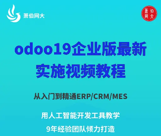 2025年最新odoo19实施经理视频教程