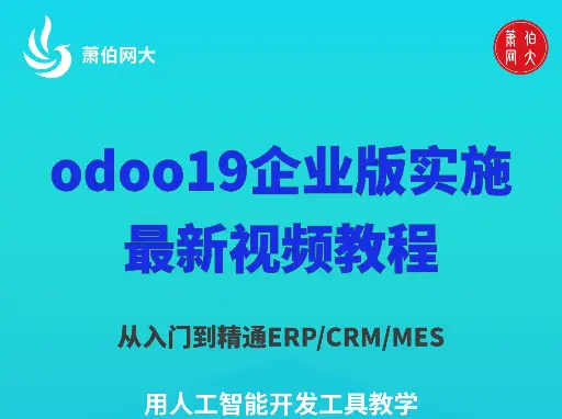 2026年最新odoo19实施经理视频教程